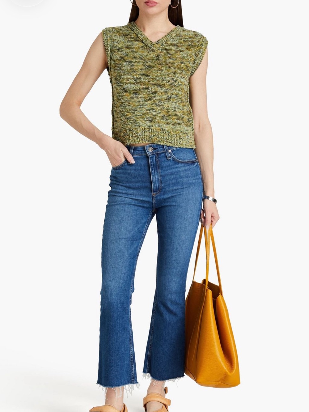 rag & bone Case Midwash Denim Kick-Flare Jeans